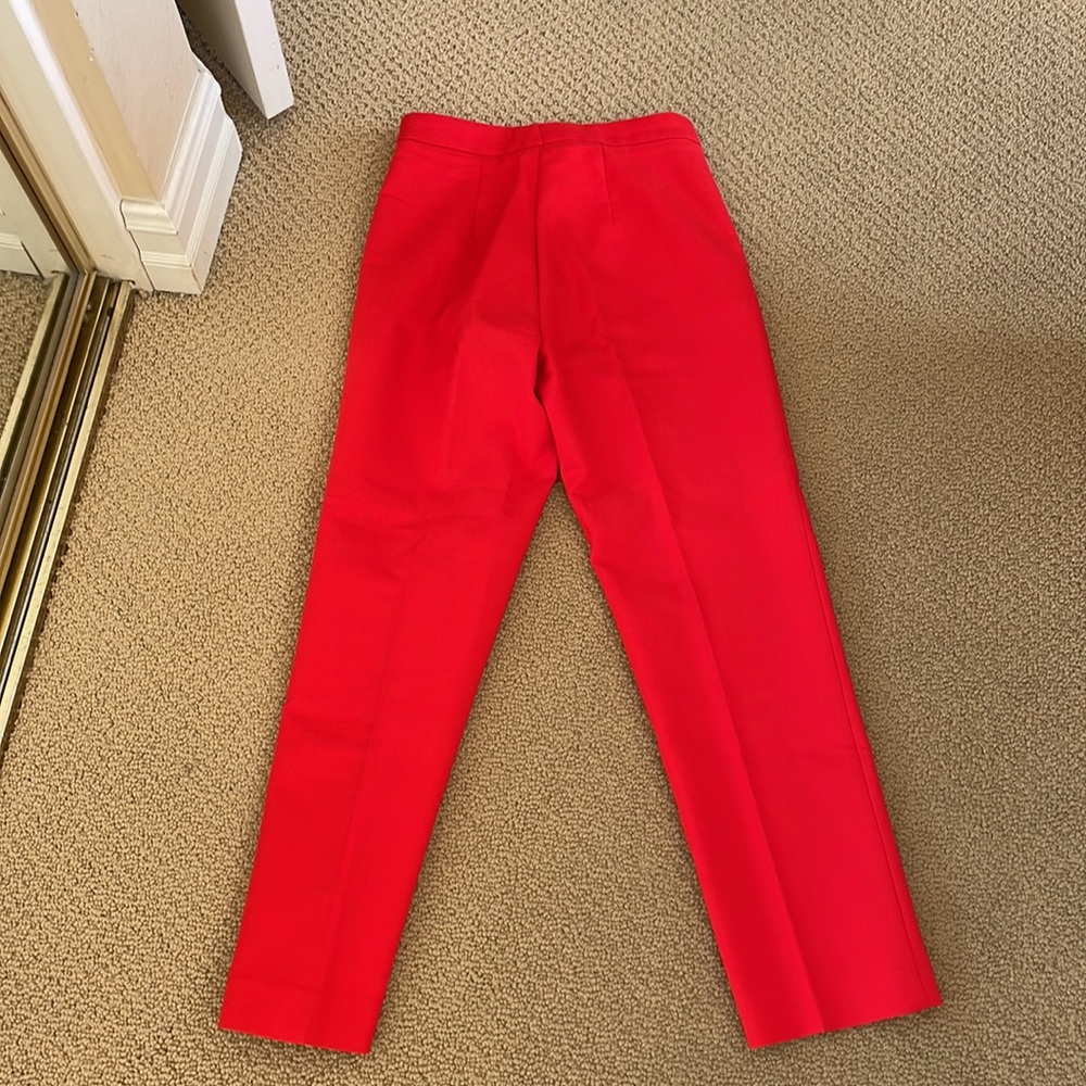 Red cropped pants - Picture 4 of 4